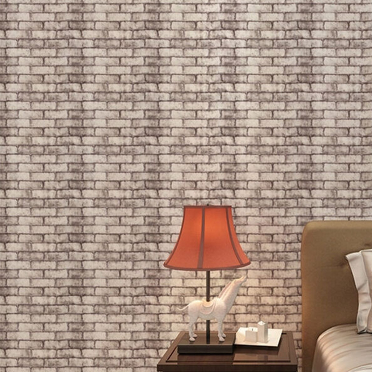 3D Roll Natural Embossed Creative Brick Wall Wallpaper Home Decor