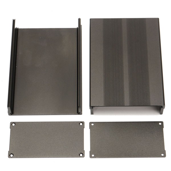 Enclosure Case Black Aluminum Box Circuit Board Project Electronic 150*105*55MM 
