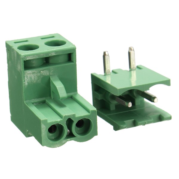 

5.08mm Pitch 2Pin Plug-in Screw PCB Terminal Block Connector Right Angle