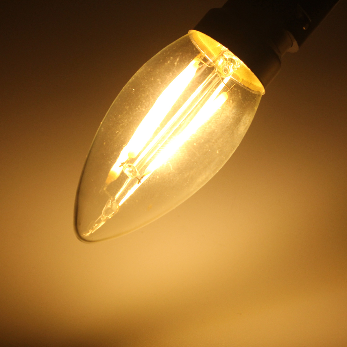 

B22 C35 2W COB Filament Bulb Edison Retro Glass Lamp Non-Dimmable AC220V