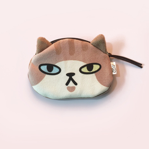 Cartoon Card Cute Lovely Gift Women Zipper Coin 3D Animal Purse Cat Face 