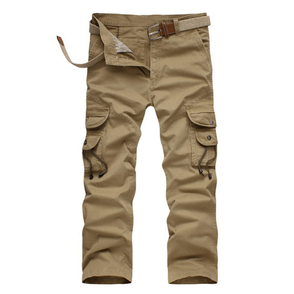 

Mens Millitary Tactical Cotton Loose Trousers Casual Multi Pocket Cargo Pants