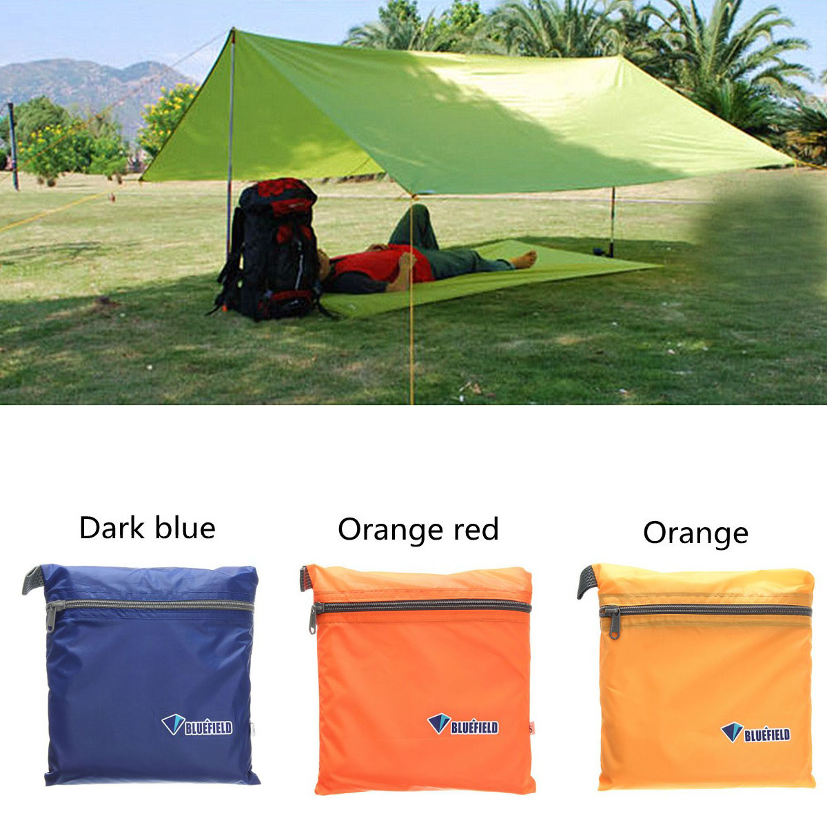 250 x 150CM Portable Lightweight Sunshade UV-Proof ShelterWaterproof Ultralight 