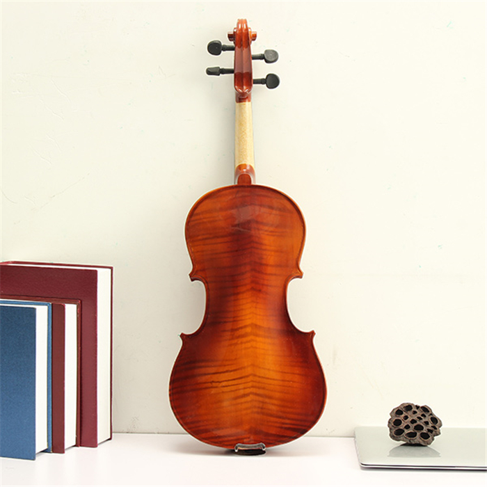 Aston 16 Inches Spruce Wood Tiger Stripe Viola with Case Bow Rosin  AU-20 - Photo: 3
