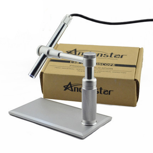 

Andonstar 500X 8LED HD Real 2MP USB Digital Microscope Magnifier Metal Stand Base Pen Endoscope