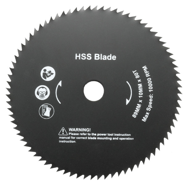 

89mm 80 Teeth HSS Circular Saw Blade 10mm Hole Cutting Discs Wheel Tool