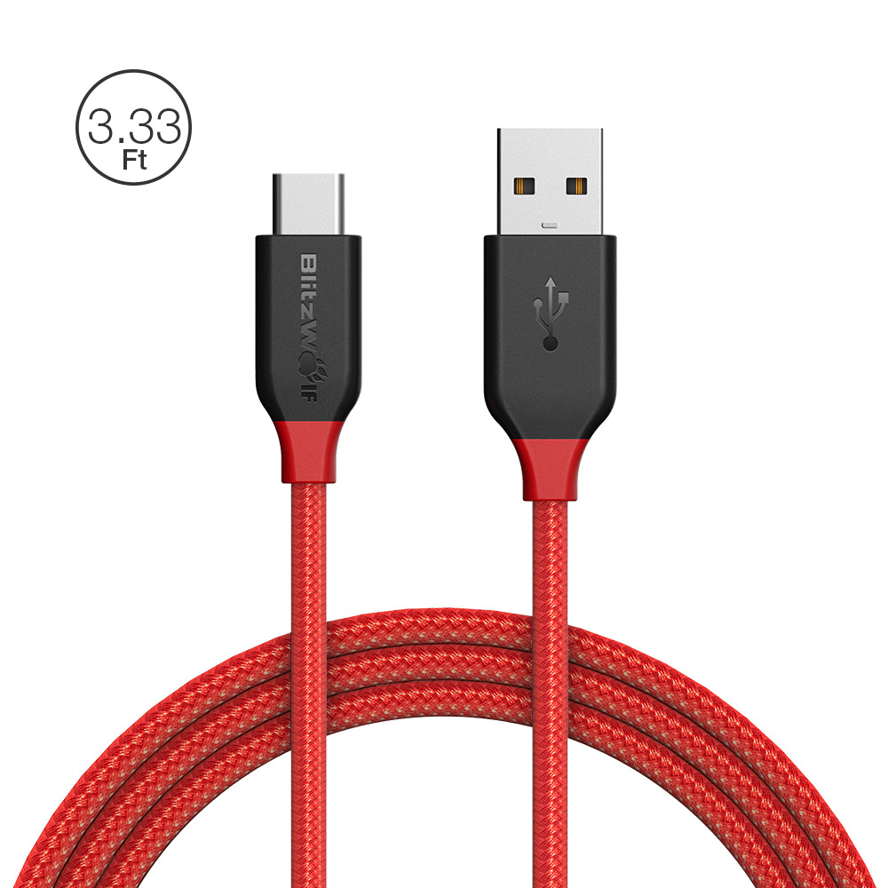 BlitzWolf AmpCore 3A USB Type-C Charging Data Cable   