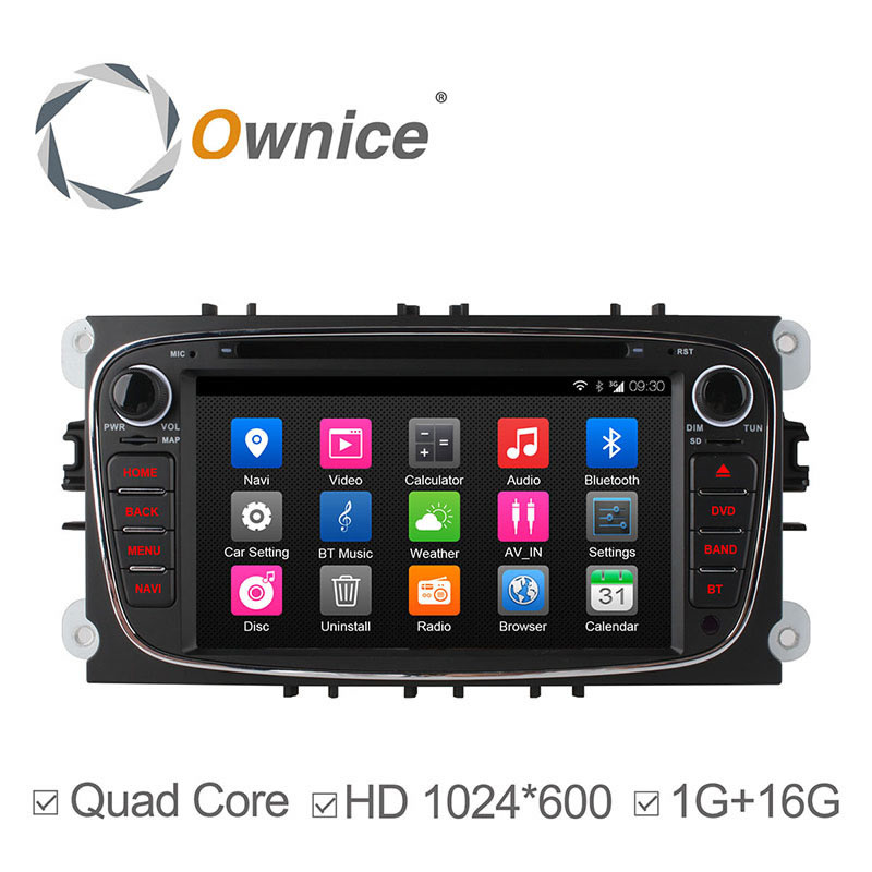 

Ownice C300 OL-7296T Android 4.4.4 Quad Core Car DVD for Ford Focus Support DVR TV 3G DONGLE AUX IN