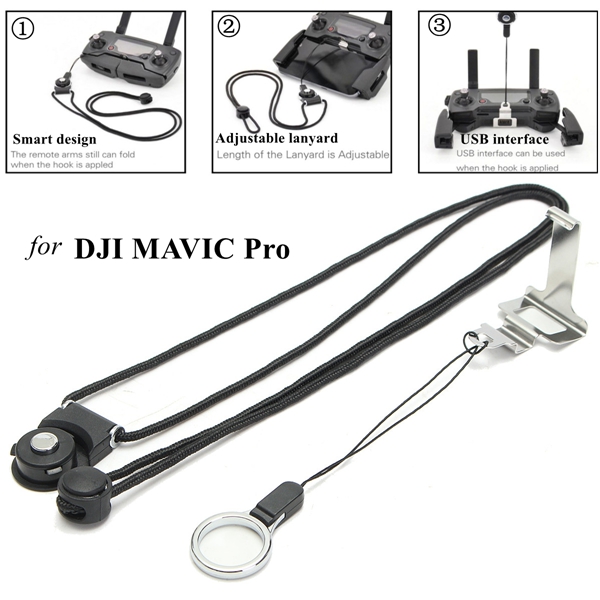 Remote Controller Clasp Length Adjustable Lanyard Neck Sling For DJI MAVIC PRO - Photo: 6