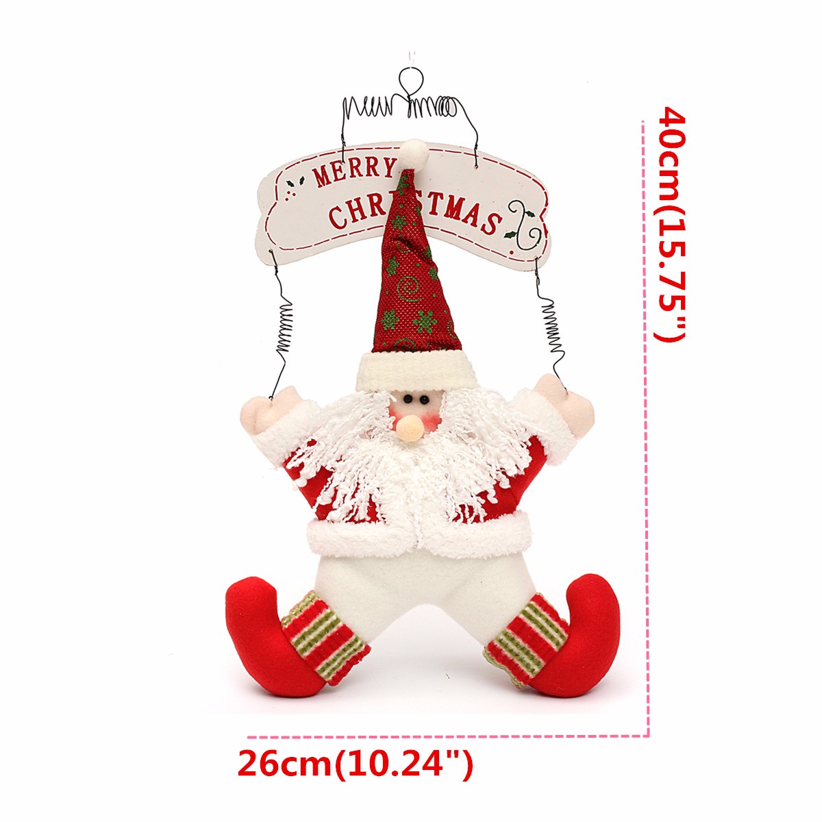Christmas Decoration Welcome Snowman Santa Claus Door Hanging Party Ornaments - Photo: 9