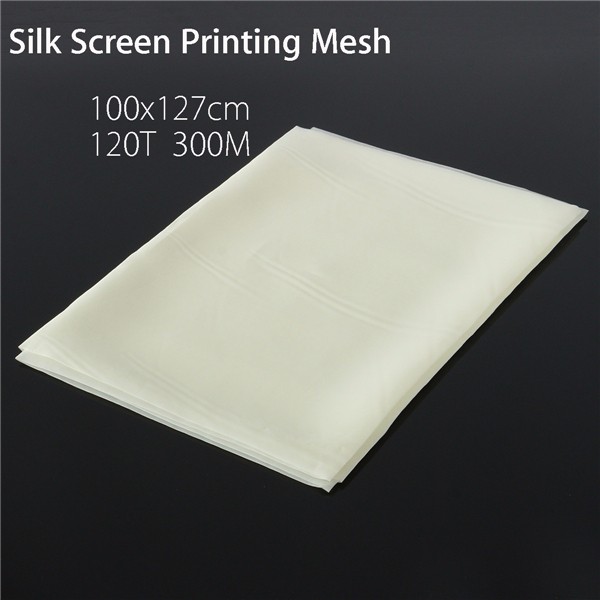 

120T 300M White Polyester Silk Screen Printing Mesh Net Fabric Textile 100x127cm