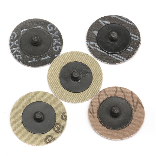 40pcs 40/80/120/240 Grits 2 Inch Roll Lock R Type Sanding Abrasive Disc