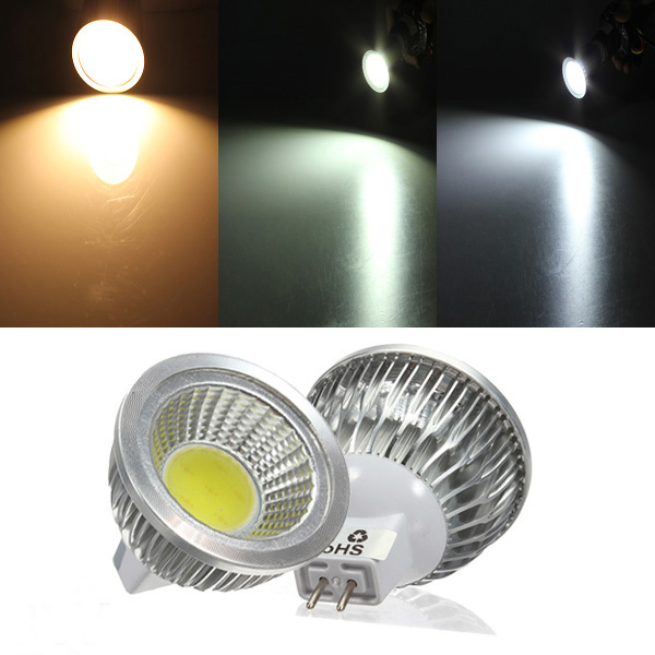 

MR16 3W 300-330LM Dimmable COB LED Spot Lamp Light Bulbs DC/AC 12V