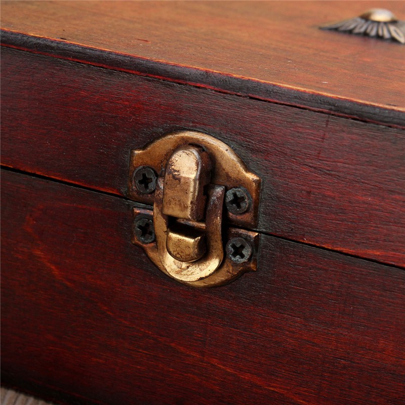 Large Vintage Wooden Storage Gift Box Wedding Party Jewelry Gift Big Box