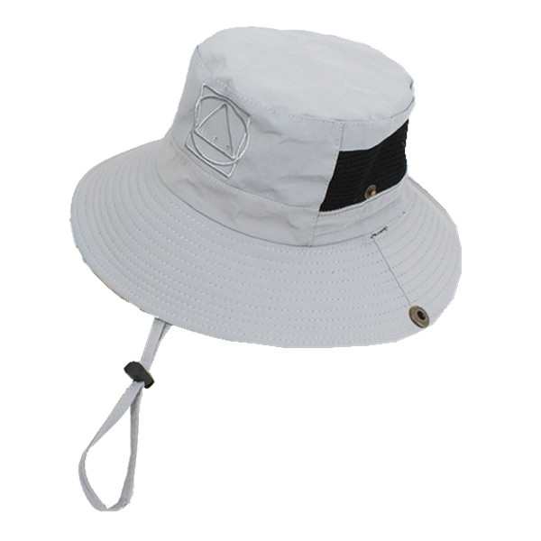 

Mens Summer Wide Brim Fisherman Caps Outdoor Breathable Sunshade Casual Bucket Hat