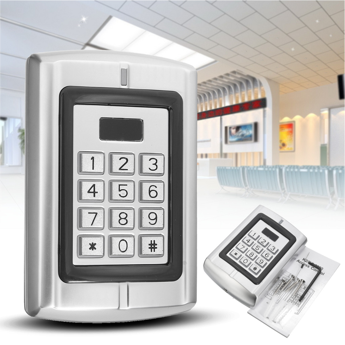 

BC-2000 Password Keypad RFID Card Reader Entry Door Lock Access Control Security System