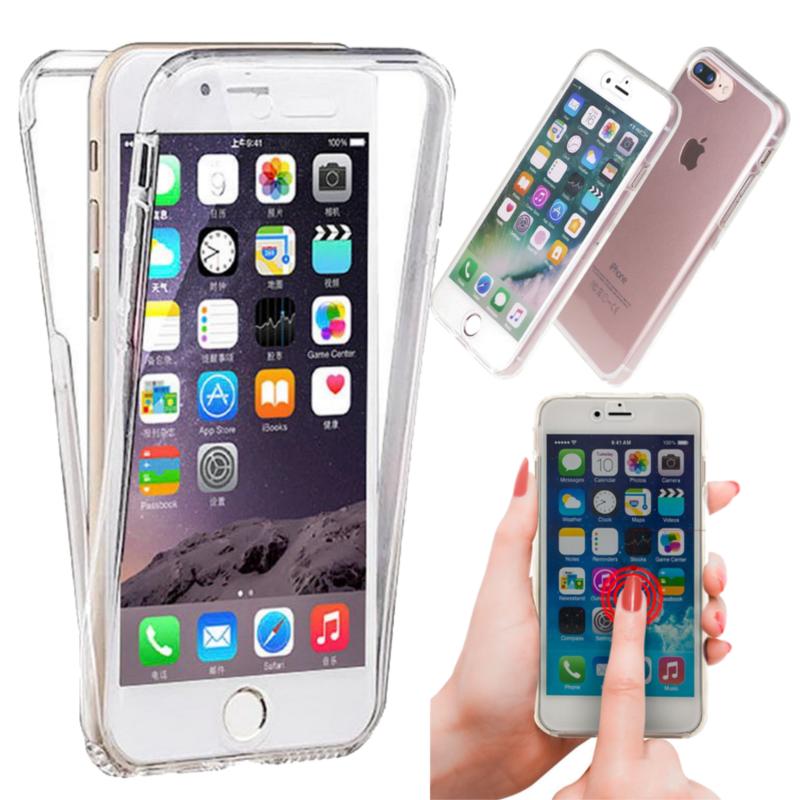

360º Front+Back Touch Screen TPU Protective Clear Case For iPhone 5 5s SE