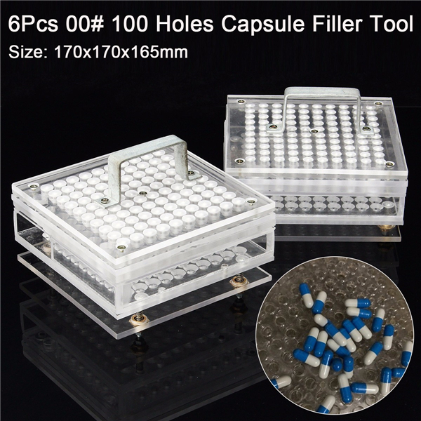 100 Holes Capsule Filler Capsule Filling plates