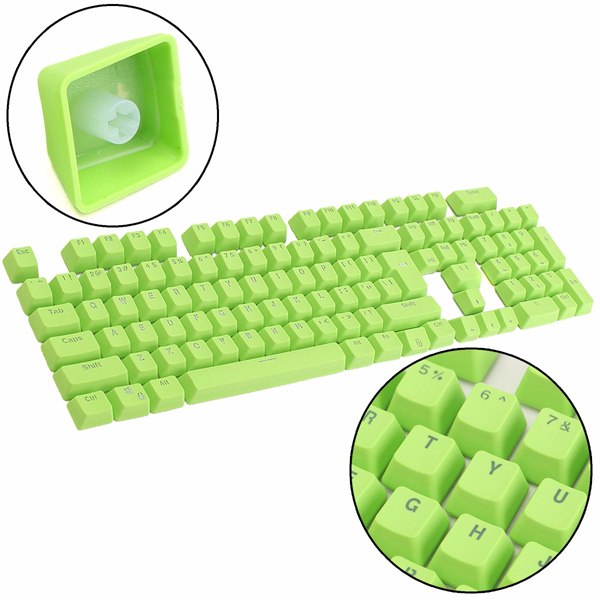 

Green Dual shot PBT Translucent 104 KeyCap backlit for Cherry MX Keyboard