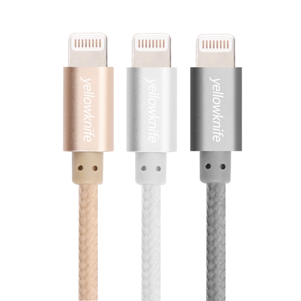 

Yellowknife Braided Lightning 8Pin To USB Data Sync Charger Cable For iPhone iPad