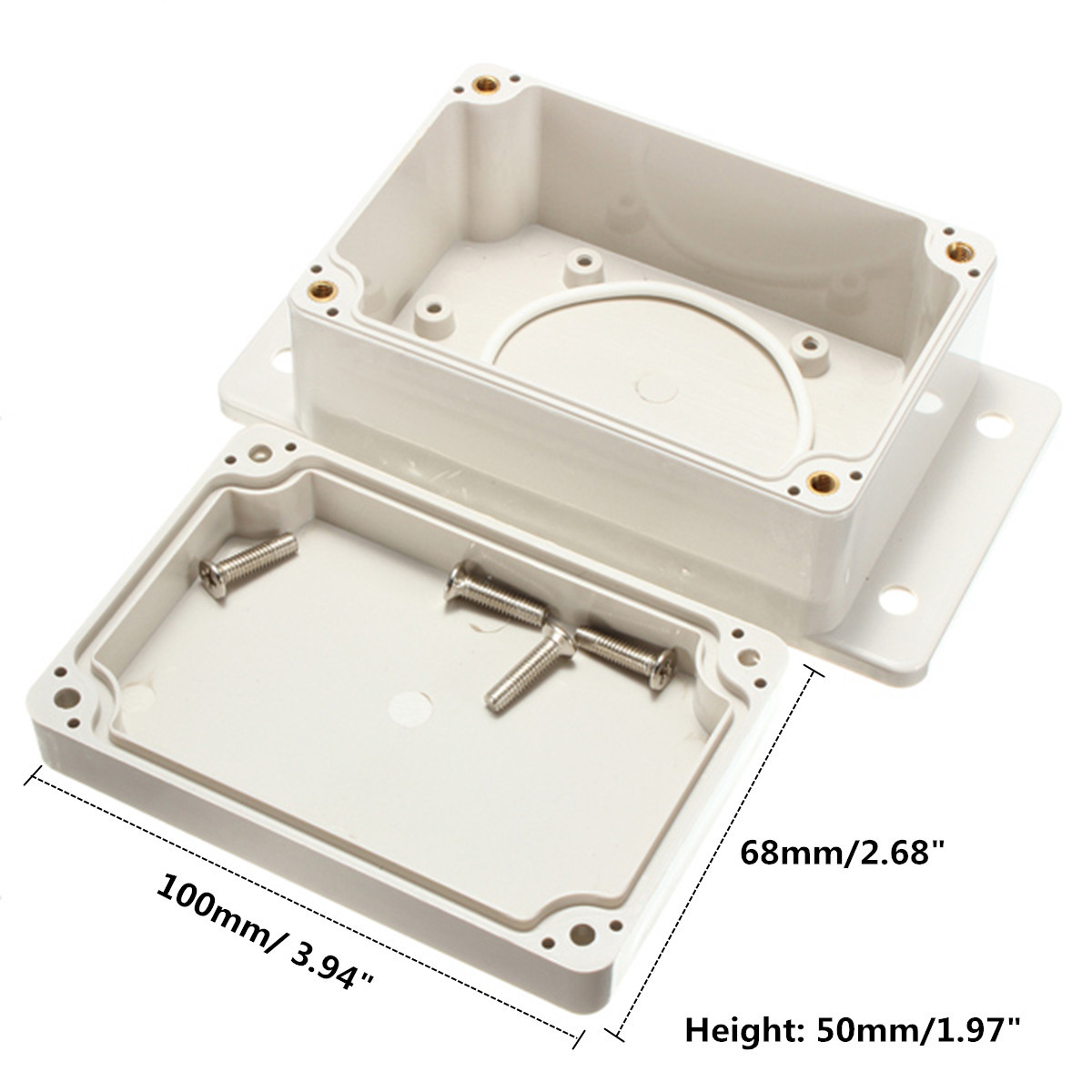 1-10PCS 100 x 68 x 50mm Plastic Electronic Project Box Enclosure Case Waterproof 