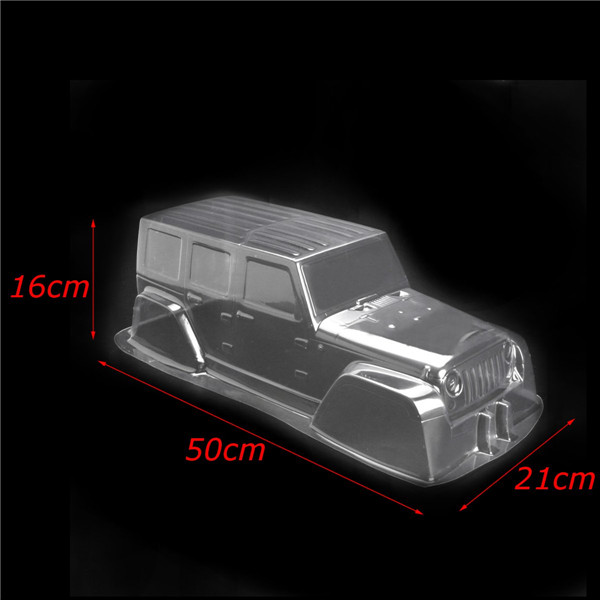 1:10 Scale Jeep RC Crawler Car D90 Body Shell Hard Plastic Transparent PVC Climbing Car  - Photo: 12