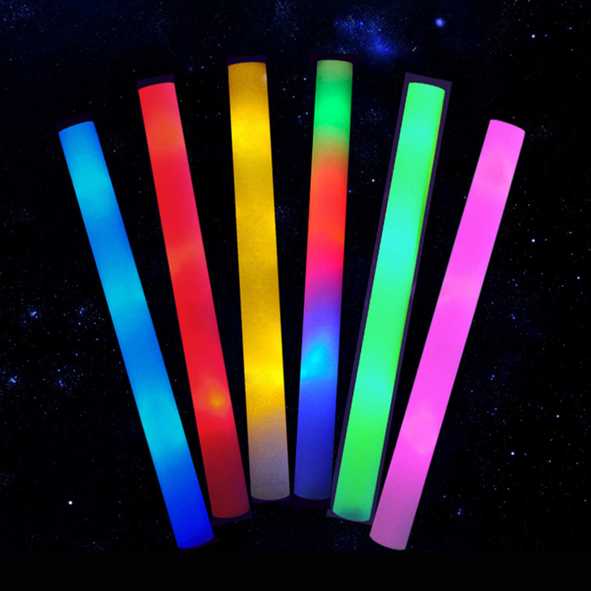 

1PCS Light Up Multicolor LED Foam Wands Flashing Glow Stick Light
