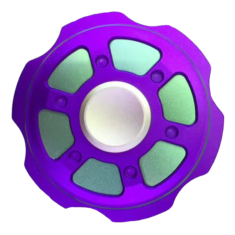 

ECUBEE Hand Spinner Magnesium Alloy Purple Fidget Spinner Finger Focus Reduce Stress Gadget