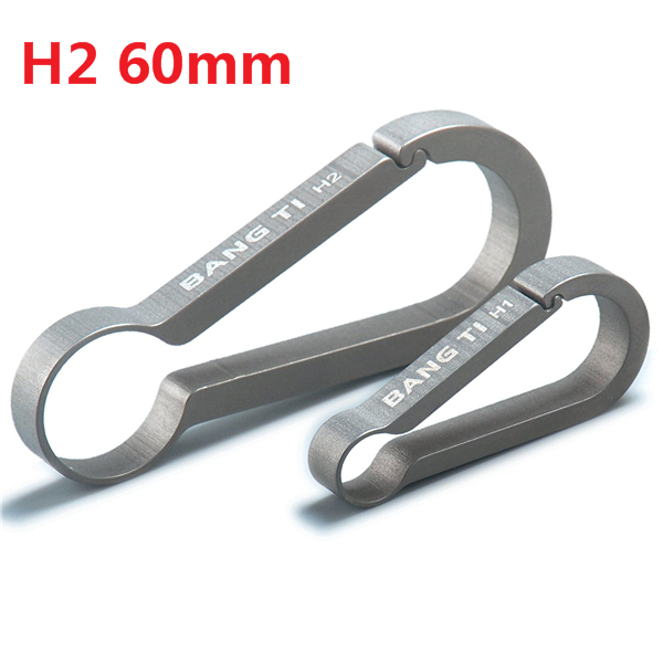 

BANG TI H2 60mm Titanium Quick Release Keychain Belt Loop Hook Key Clip