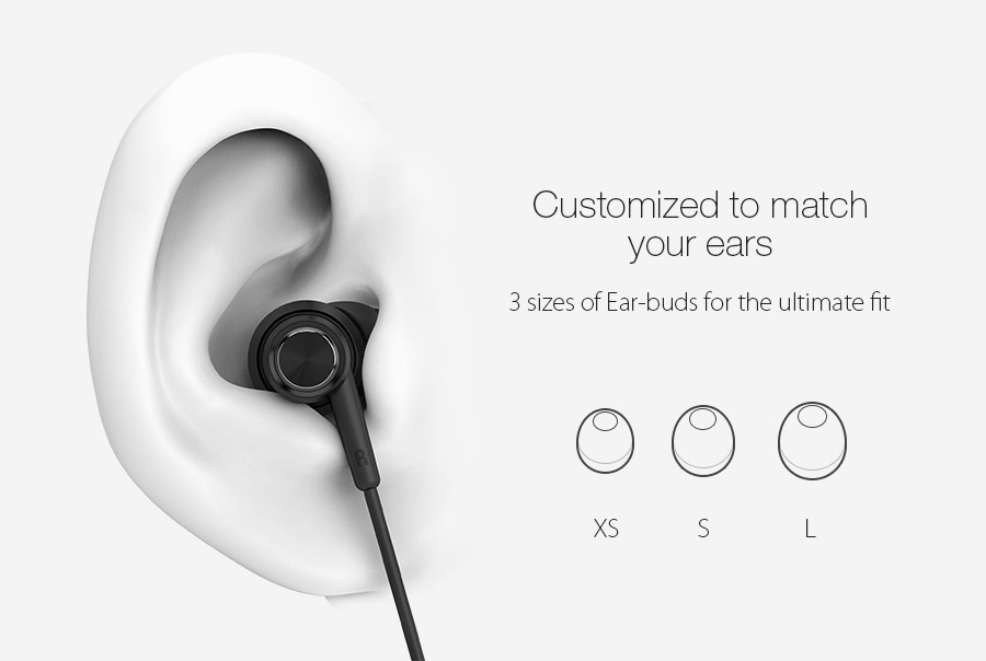 BlitzWolf® BW-ES1 Graphene In-ear Sound Wired Control Earphone With Microphone