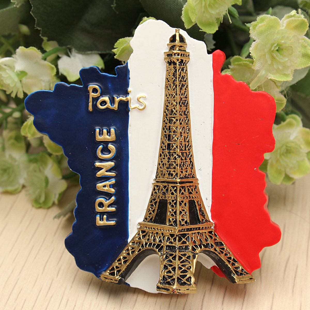 Tourist Souvenir Favorite Travel Resin 3D Fridge Magnet Eiffel Tower  - Photo: 1
