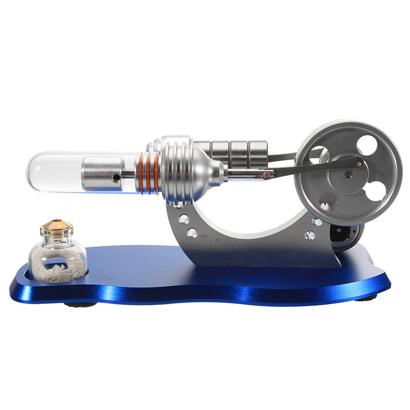 Heißluft Stirling Motor Modell DIY Kit mit 4 stücke Led-leuchten Kinde Spielzeug 