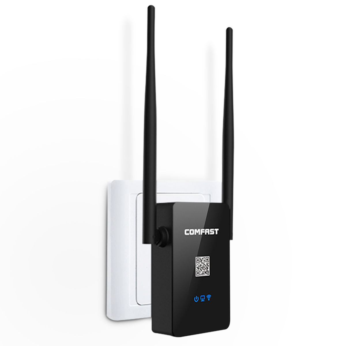 

Comfast CF-WR302S 300Mbps 2x 5dBi Antenna Wireless Wifi Repeater Signal Extender Amplifier for PC