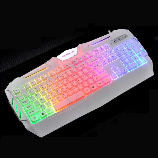 

Glare X-S550 104 keys Colorful LED Backlit Wired Gaming Keyboard 19 Keys NO Rollover