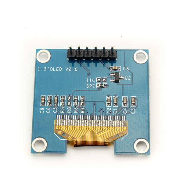 517d12ce-48be-4387-ad94-3783ab68a051 1.3 Inch 6Pin 12864 IIC I2C Interface Blue OLED LCD Display Module For Arduino