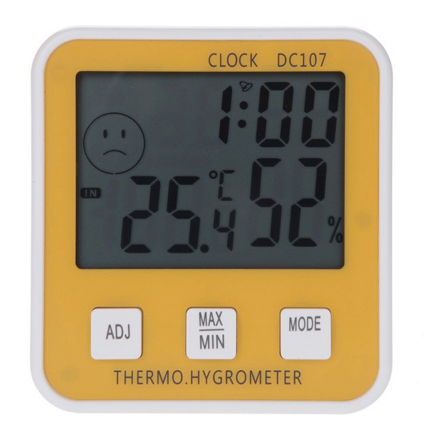 DC107 Large Digital LCD Indoor Temperature Humidity Meter Thermometer Hygrometer 