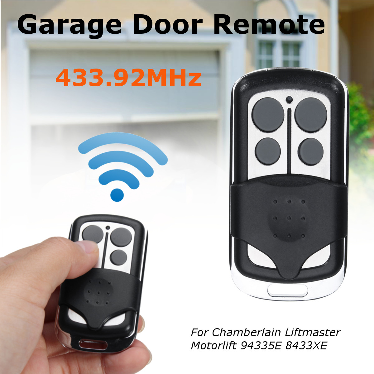 Garage Door Remote 433.92 MHz For Chamberlain Liftmaster Motorlift 94335E 