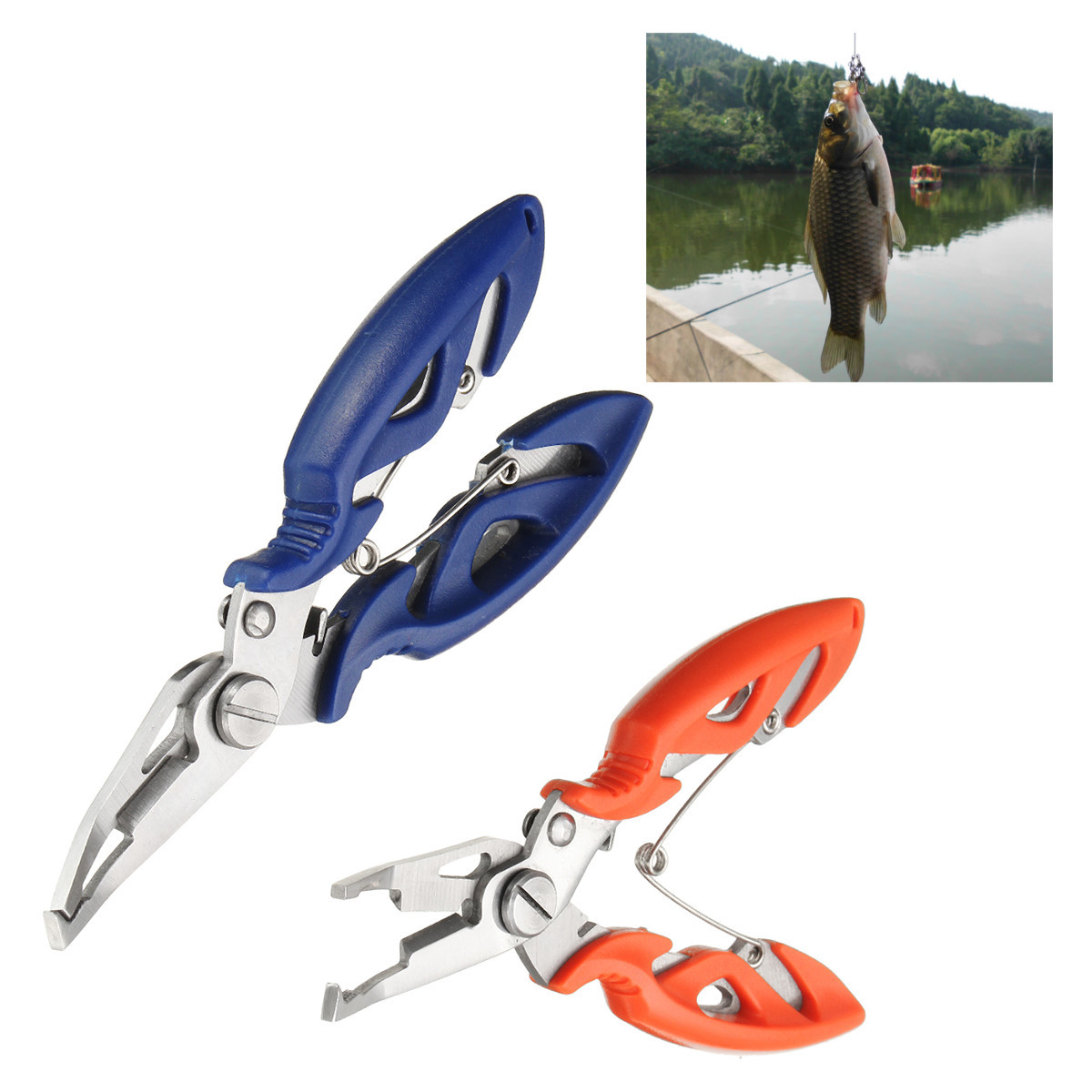 

Fishing Lure Plier Scissors Line Cutter Hook Remover Split Ring Tackle Tool