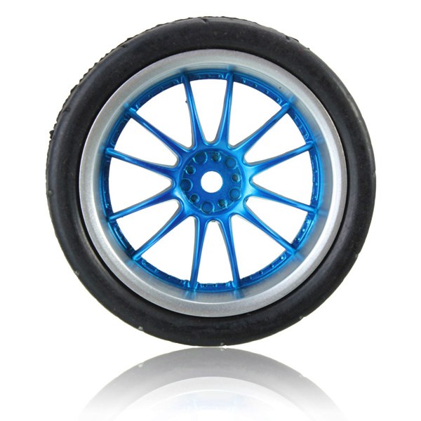 цвет:черный и синий Материал: резина наружный диаметр: 6 см Диаметр колеса:...