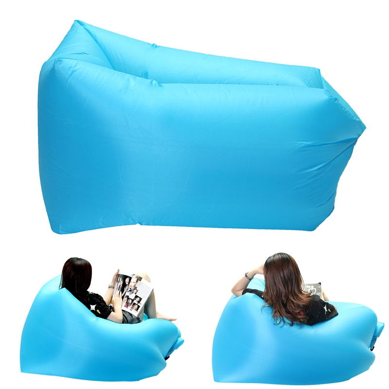 

IPRee™ Outdoor Mini Square-Headed Lazy Seat Couch Sofa Fast Air Inflatable Camping Travel Beach Sleeping Laybag For Adult Children