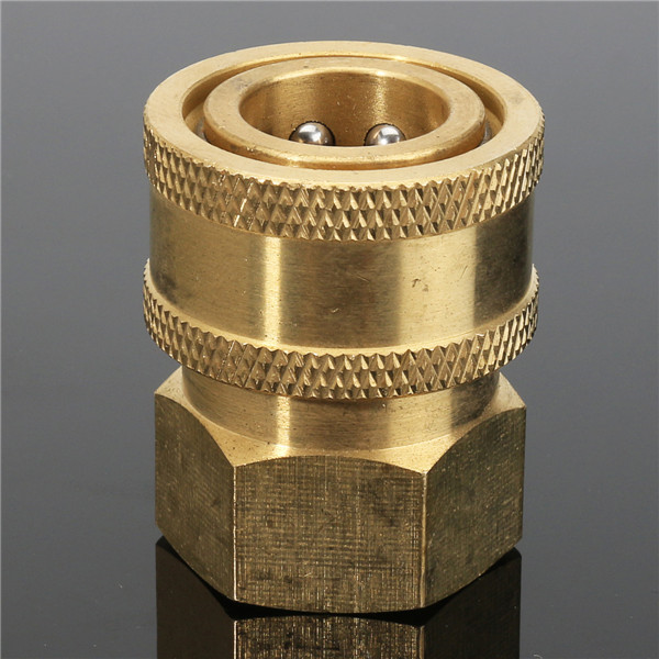 Brass Quick Connect Coupler Pressure Washer Pipe Thread Adapter