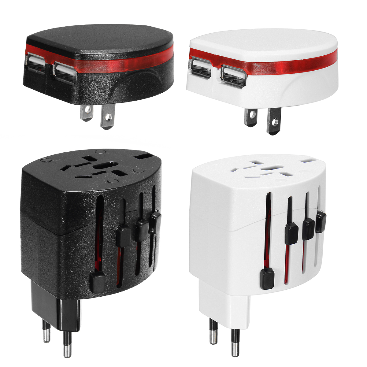 international travel plug adapter with usb charger