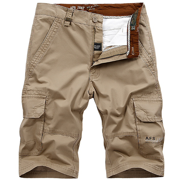 Plus Size 32-44 Mens Cargo Shorts Multi Pocket Casual Loose Cotton ...