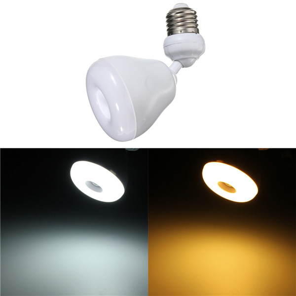 

E27 5W Warm White/White Infrared Motion Detection Sensor Lamp PIR Sensor Bulb Night Light 85-265V