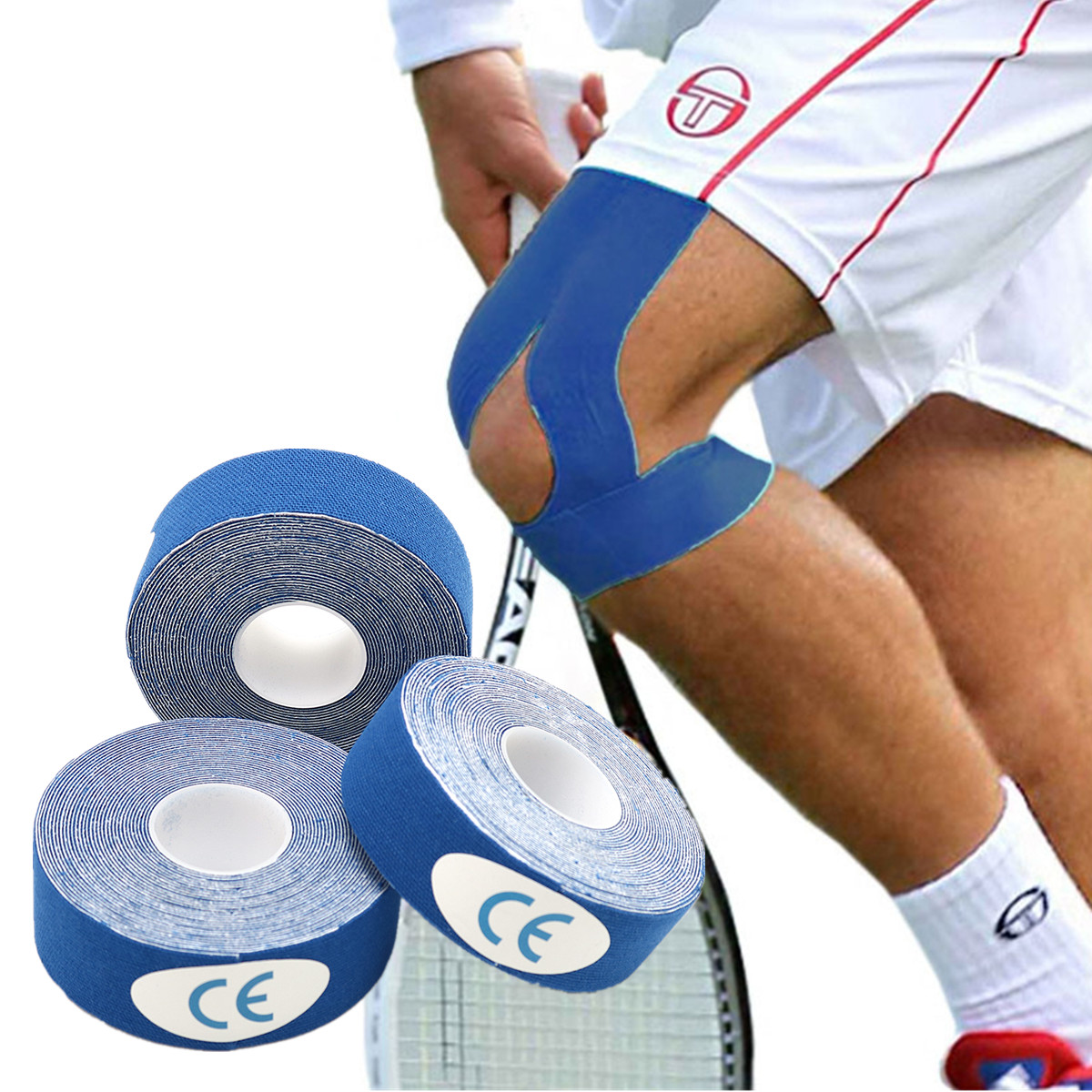 

3pcs 2.5cm*5m Muscle Tape Elastic Sports Injury Physio Support Pain Relief