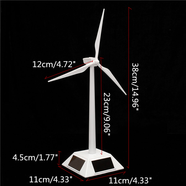Wind Turbine Science Toy Desktop Modell-Solarbetriebene Windmühlen 