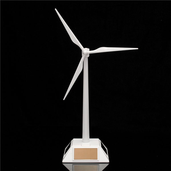 White Solar-powered Wind Turbine Model for Fun and Education Kids Education 