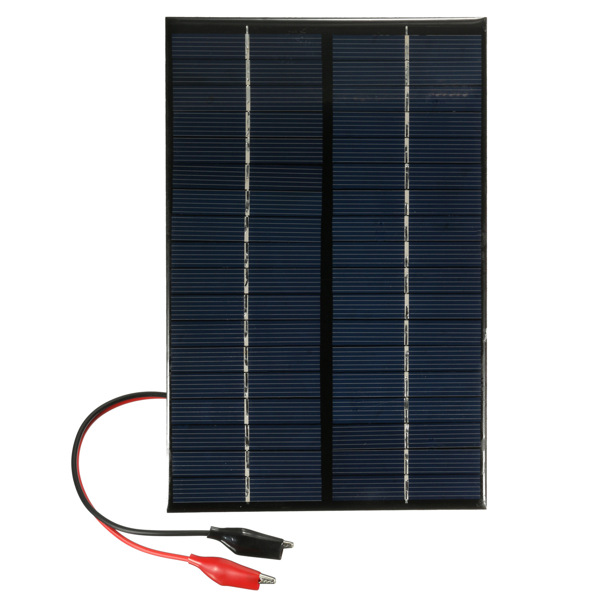 

4.2W 18V Fiberglass Polycrystalline Silicon Solar Panel With Crocodile Clamp