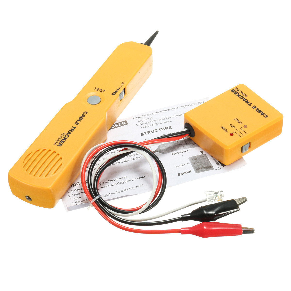

Telephone Line Finder RJ11 Wire Tracker Network Break Short Circuit Tester