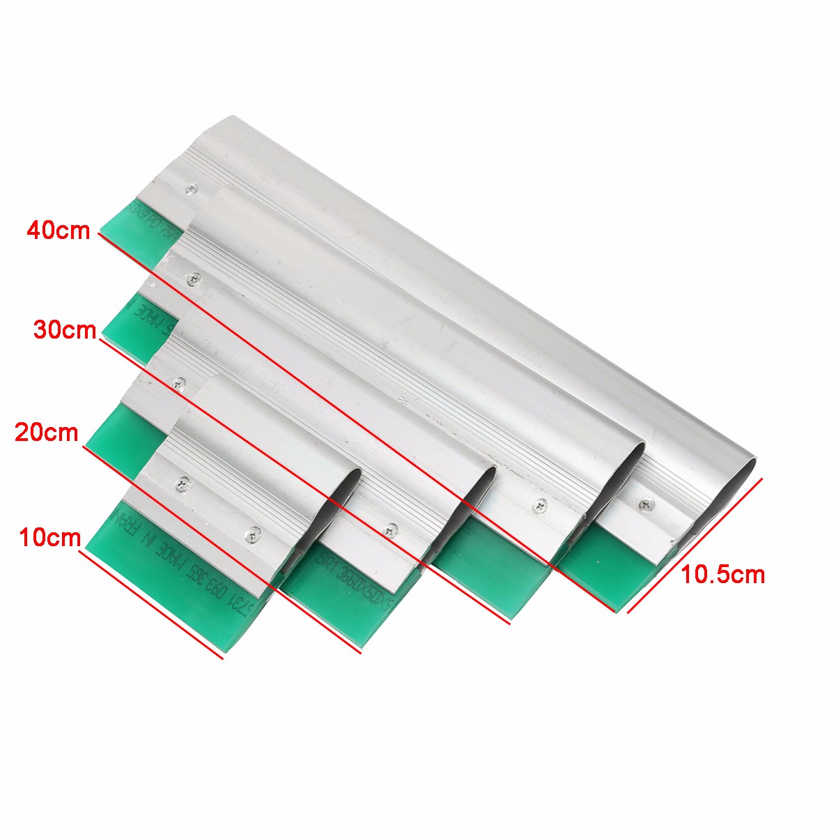 Aluminium Screen Printing Squeegee 10cm 15cm 20cm 30cm  Choose Blade 